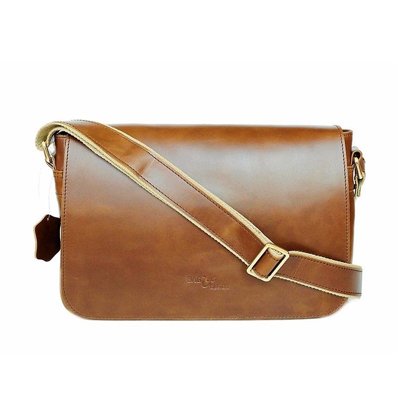 Men Satchel Bag Genuine pull UP  - Messenger Bags & Sling Bags - Genuine Leather 