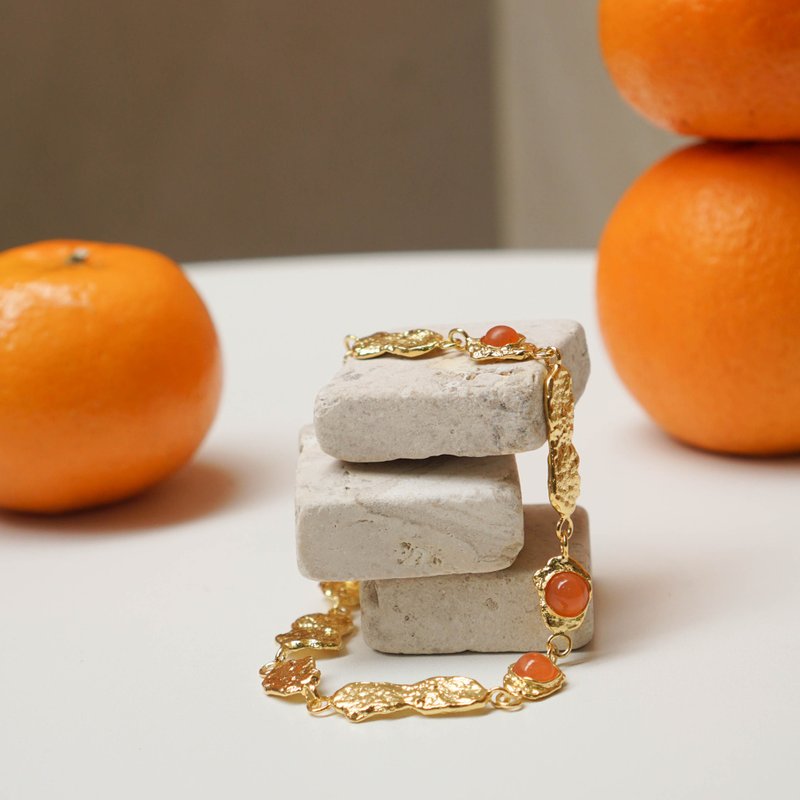 Orange Peel Chocker - 項鍊 - 半寶石 銀色