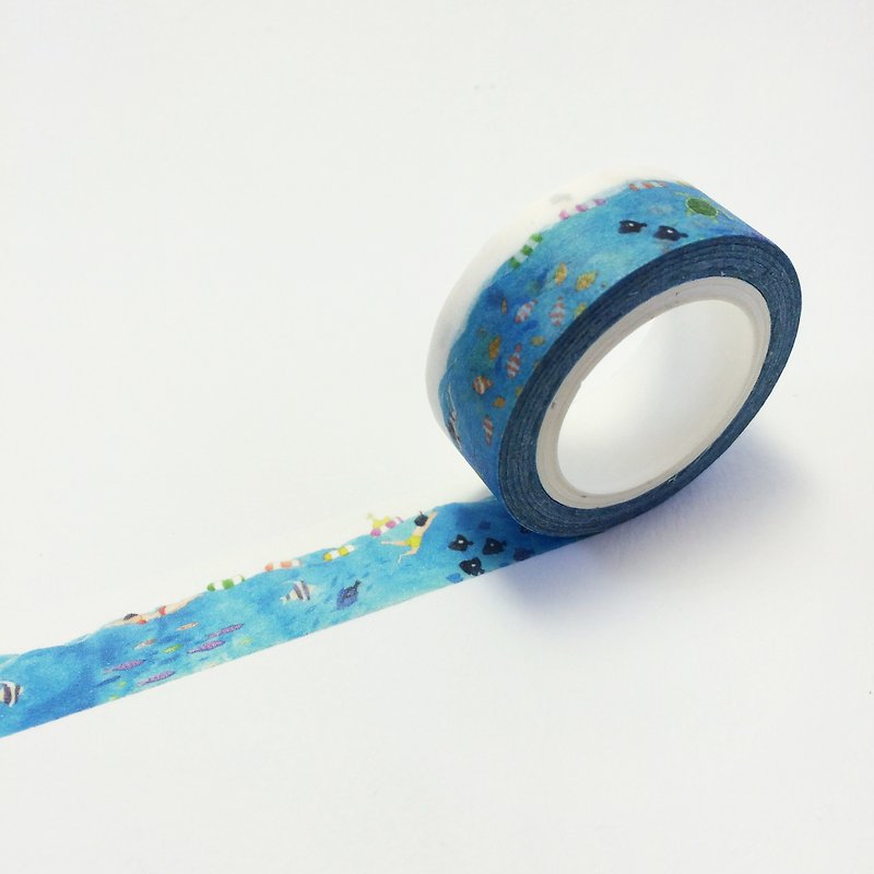 Snorkeling themed washi tape - Washi Tape - Paper 
