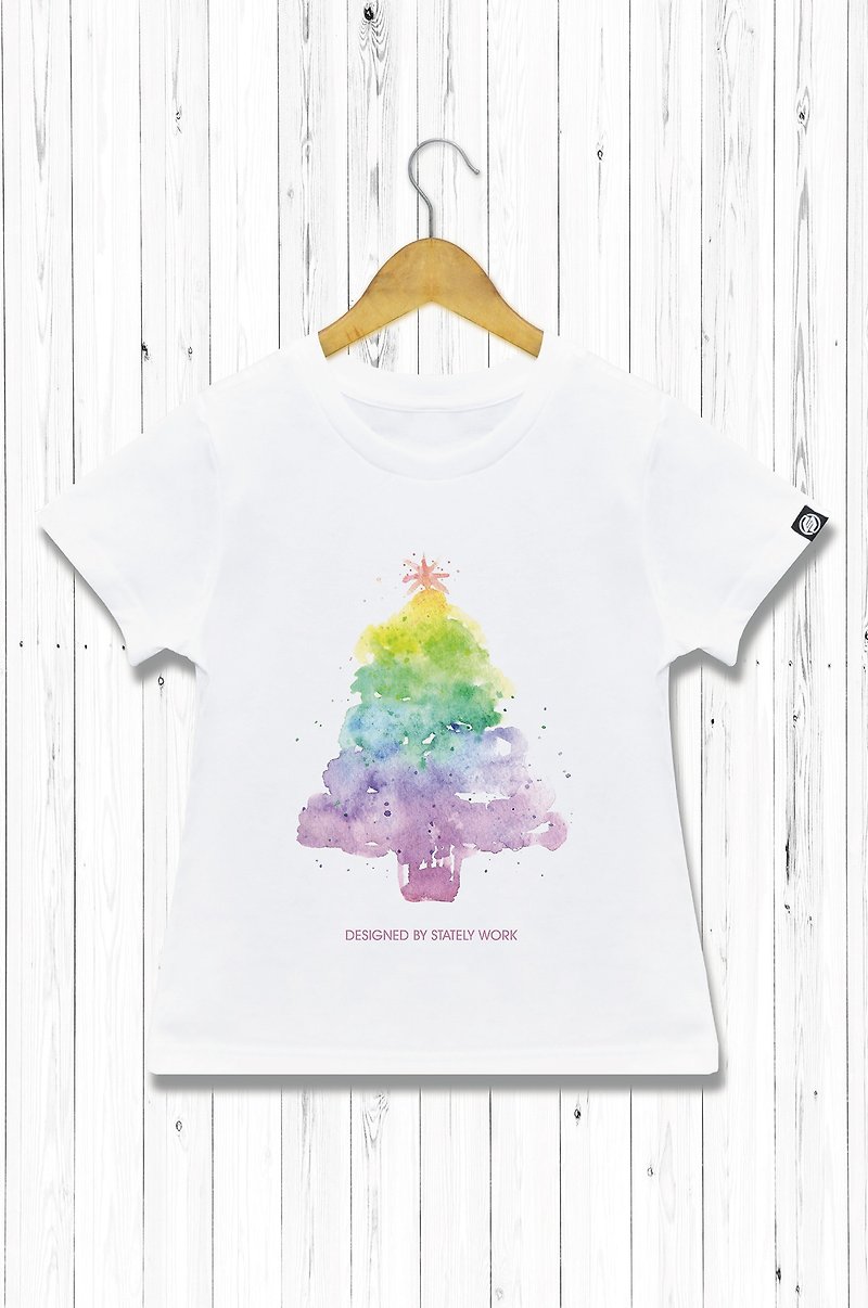STATELYWORK Rendering Christmas Tree T-Children's Wear - Other - Cotton & Hemp Multicolor