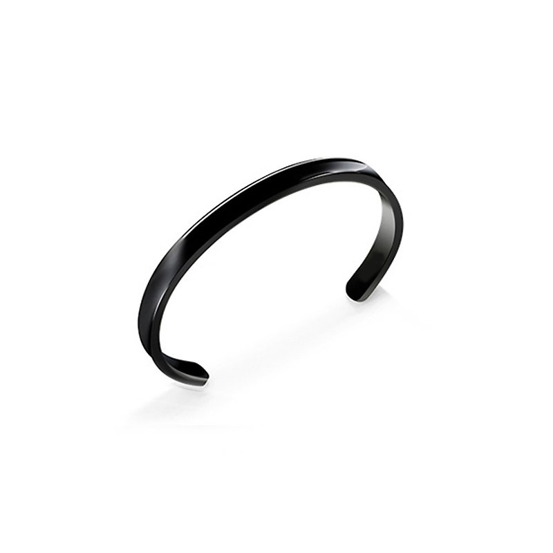 Stainless steel bangle for ladies - Bracelets - Other Metals Black