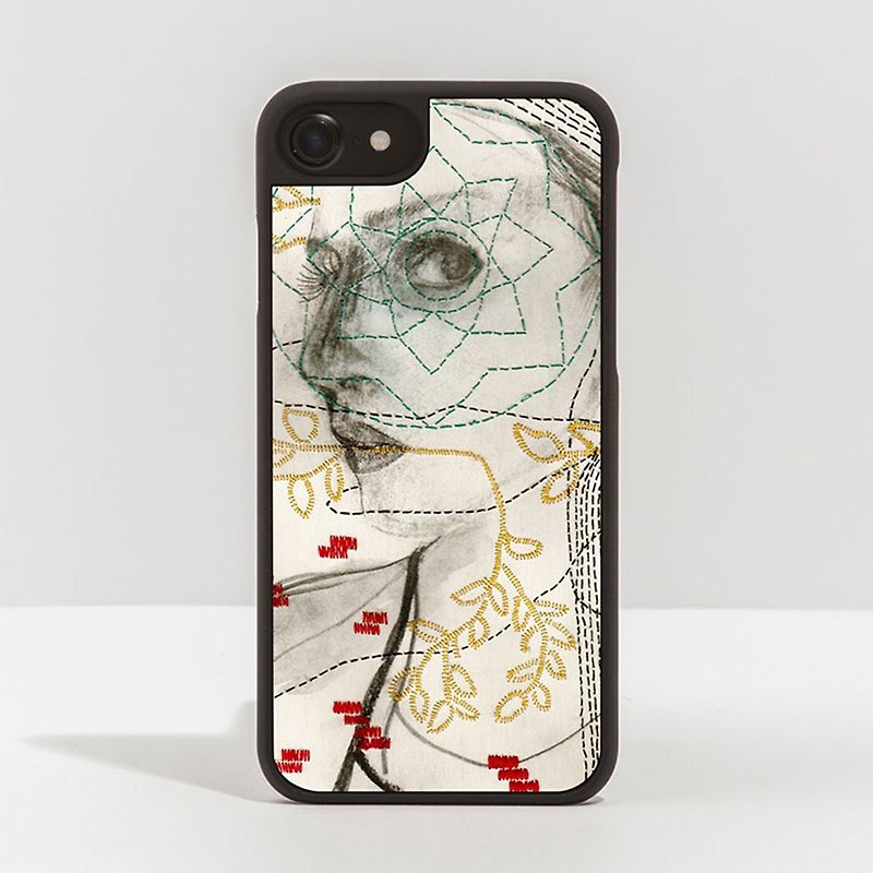 [予約購入]ログフォンケース/ ANNA CAPOLUPOデザイン -  iPhone - スマホケース - 木製 ブラウン