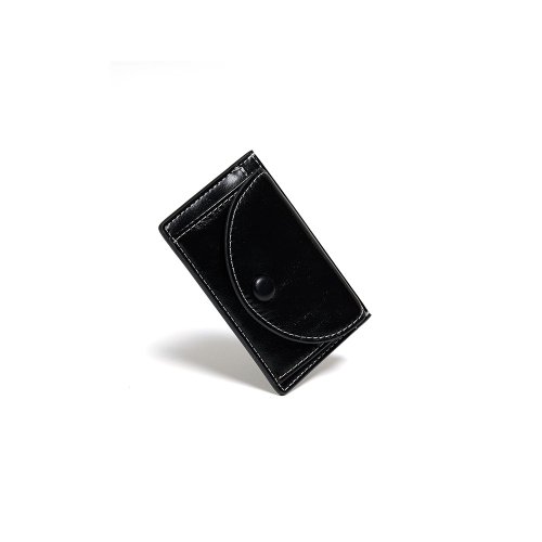 LEMASQUE DOT Slim Pocket Mini Coin Transportation Card Wallet black