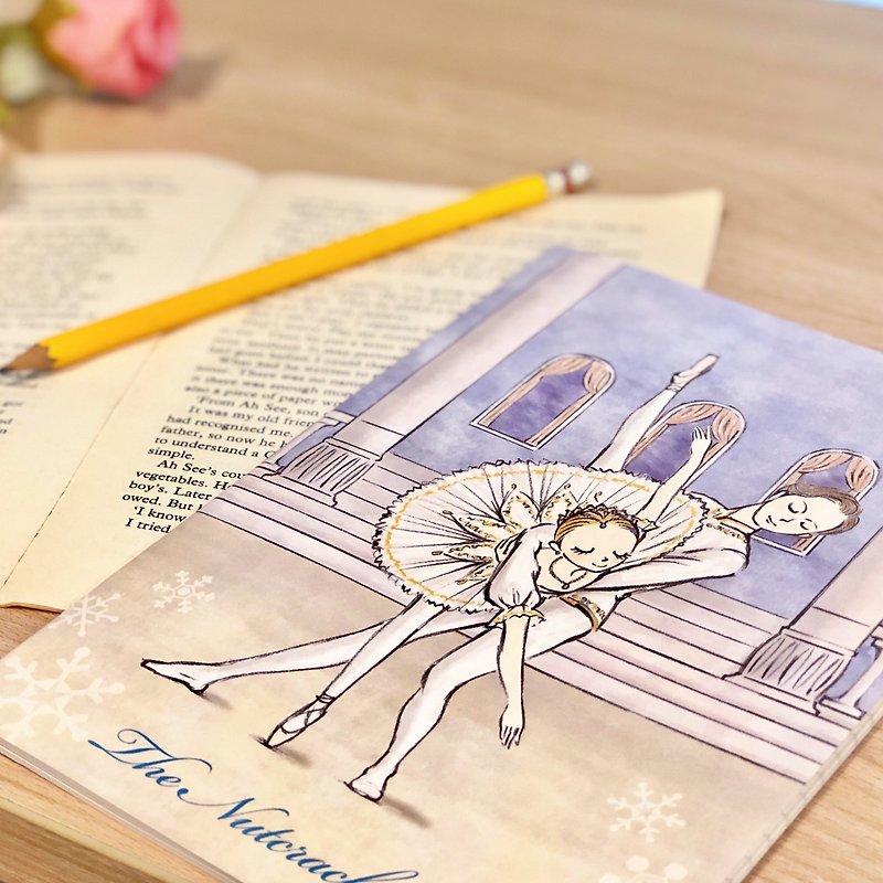 Yizike Ballet |くるみ割り人形デュエットA5ノートブック - ノート・手帳 - 紙 ブルー