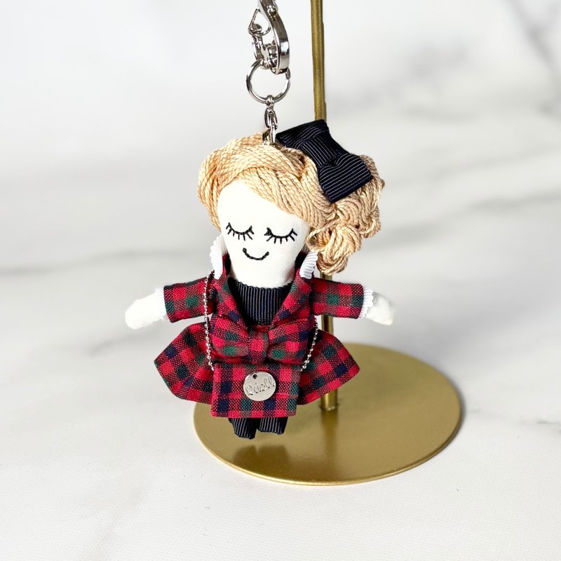 【releve doll】 bag charm - Charms - Cotton & Hemp Red