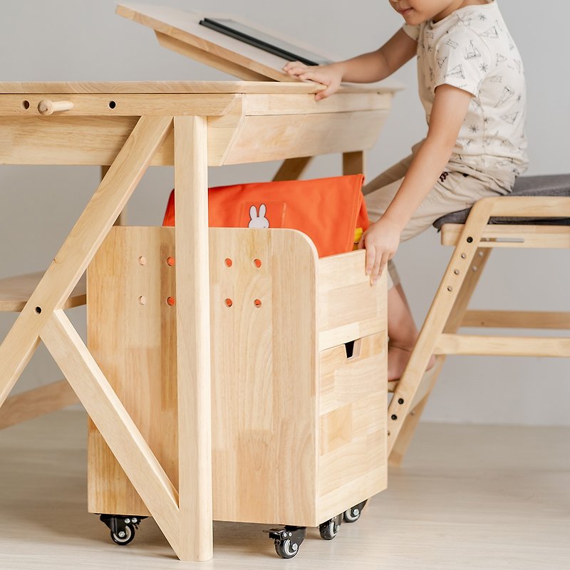跑跑書包櫃 / 書包專用收納櫃 讓孩子學習更專心 - 居家收納/收納盒/收納用品 - 木頭 卡其色