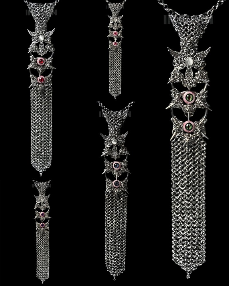 兩顆眼球領帶 - 領帶/領帶夾 - 其他材質 