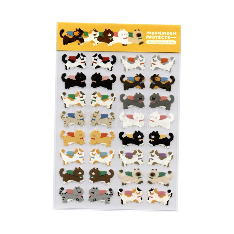 Sticker - Signature Jump (Mini) | Cat Collection Die-cut Sticker Sheet - Stickers - Plastic 