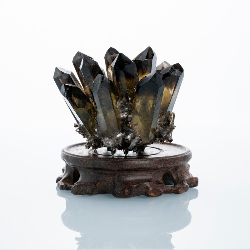 茶曜晶簇 47 - 擺飾/家飾品 - 水晶 咖啡色