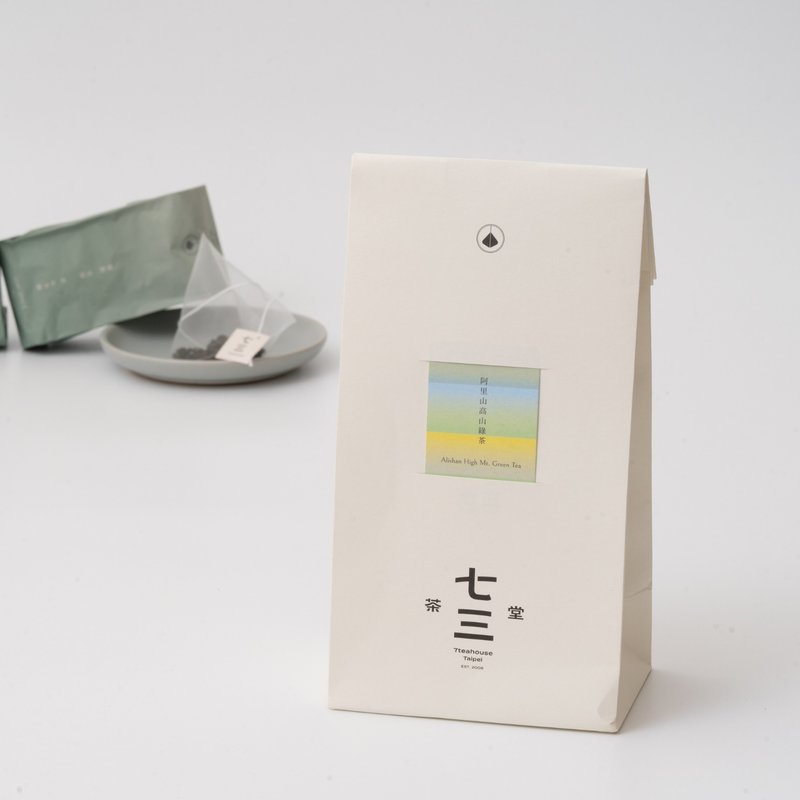 七三茶堂 立體茶包丨阿里山高山綠茶 24入–生活袋 - 茶葉/茶包/水果茶 - 紙 白色