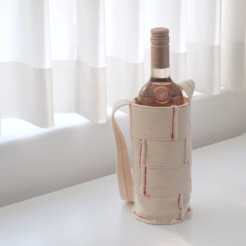 Mosaic Bottle Bag - 飲料提袋/杯套 - 棉．麻 