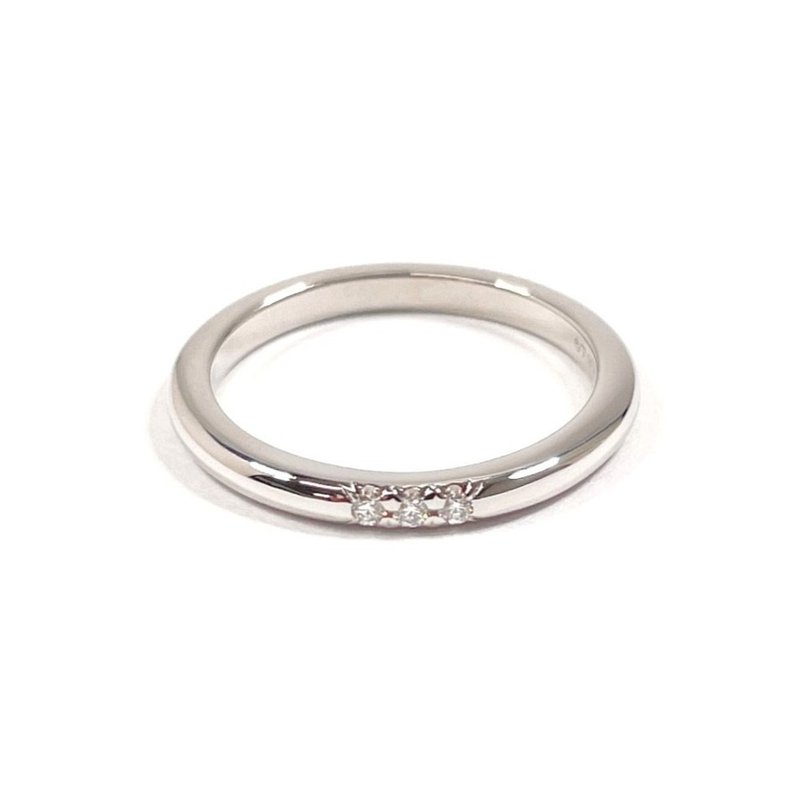 【日本直送 中古美品】7.5号 ティファニー TIFFANY&Co. リング・指輪 ウェディング バンドリング フォーエバー Pt950プラチナ/ダイヤ - 戒指 - 貴金屬 銀色