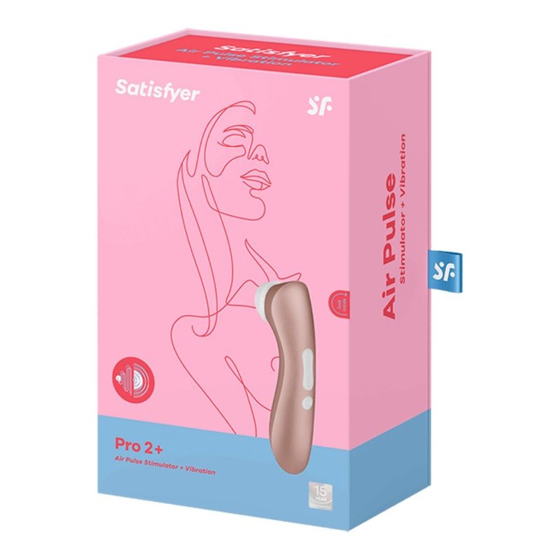 Satisfyer Pro 2+ Clitoral Suction Vibrator - สินค้าผู้ใหญ่ - ซิลิคอน สึชมพู