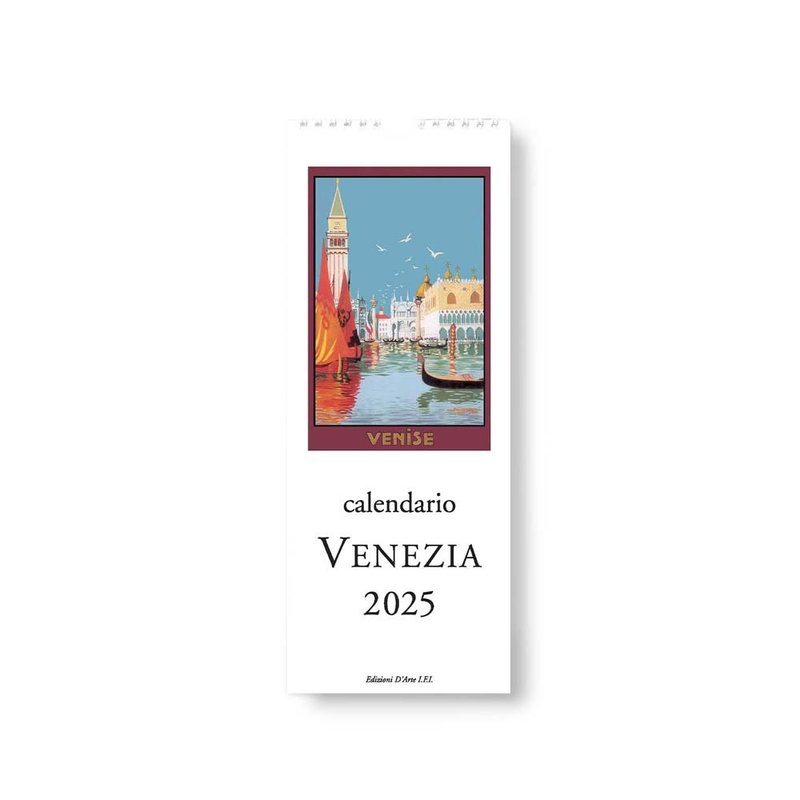 Italy IFI 2025 Straight Wall Calendar Venice (please message before placing order) - ปฏิทิน - กระดาษ หลากหลายสี