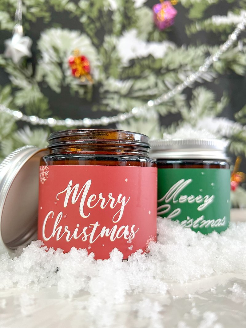Christmas gift|Aromatherapy tea candle|Exchange gifts, increase the atmosphere (champagne grapes) - เทียน/เชิงเทียน - ขี้ผึ้ง สีม่วง