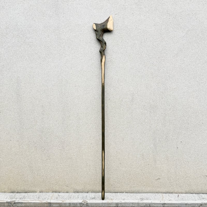 自作杖 ワンド ファンデルワールス 緑檀製 魔法の杖 マジックスタッフ - 置物 - 木製 グリーン