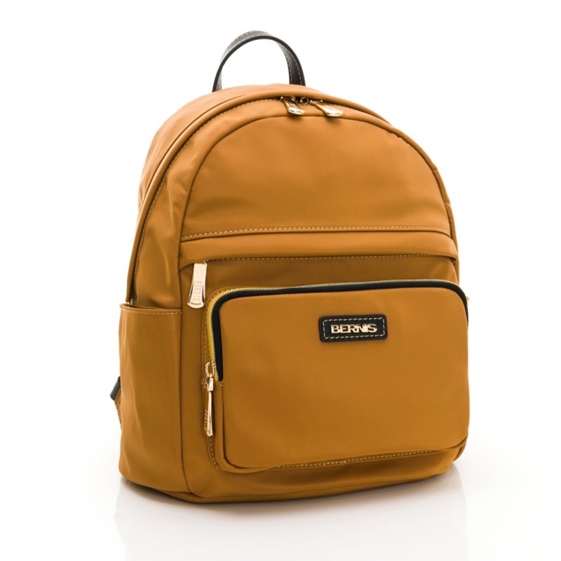 Nylon series midd nylon backpack yellow BERNIS - กระเป๋าเป้สะพายหลัง - ไนลอน สีส้ม