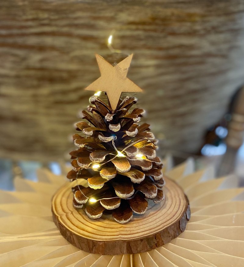 pine cone christmas tree christmas decoration christmas gift - ของวางตกแต่ง - พืช/ดอกไม้ สีนำ้ตาล