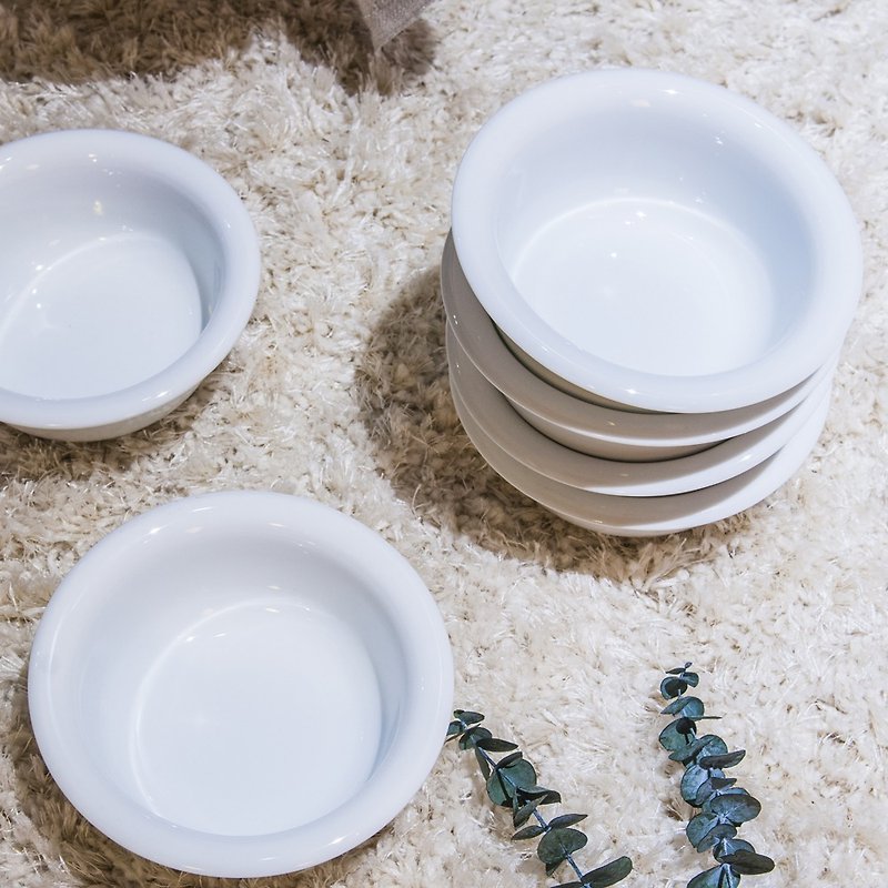 thehill | TOMO Bowl - Pet Bowls - Porcelain White