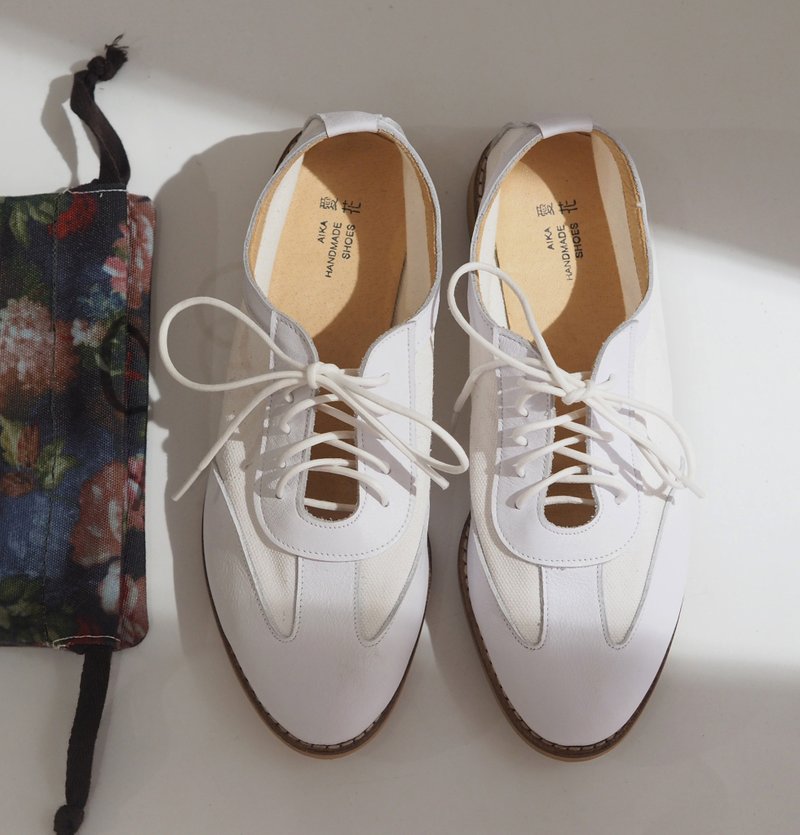 愛花布旅 - TravelEase - 女休閒鞋/帆布鞋 - 其他材質 白色