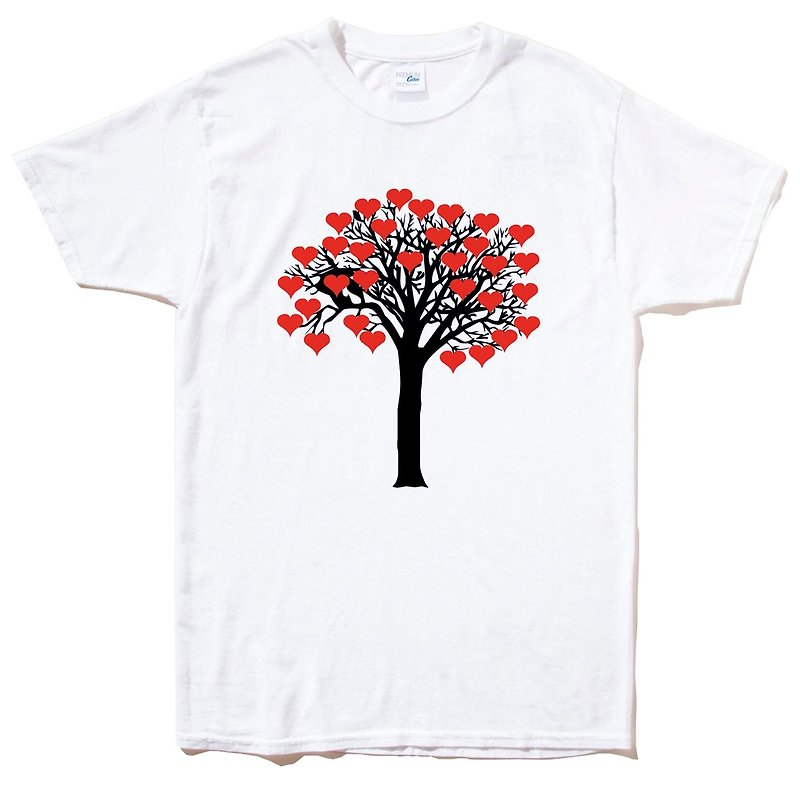 Love Tree white t shirt - Men's T-Shirts & Tops - Cotton & Hemp White