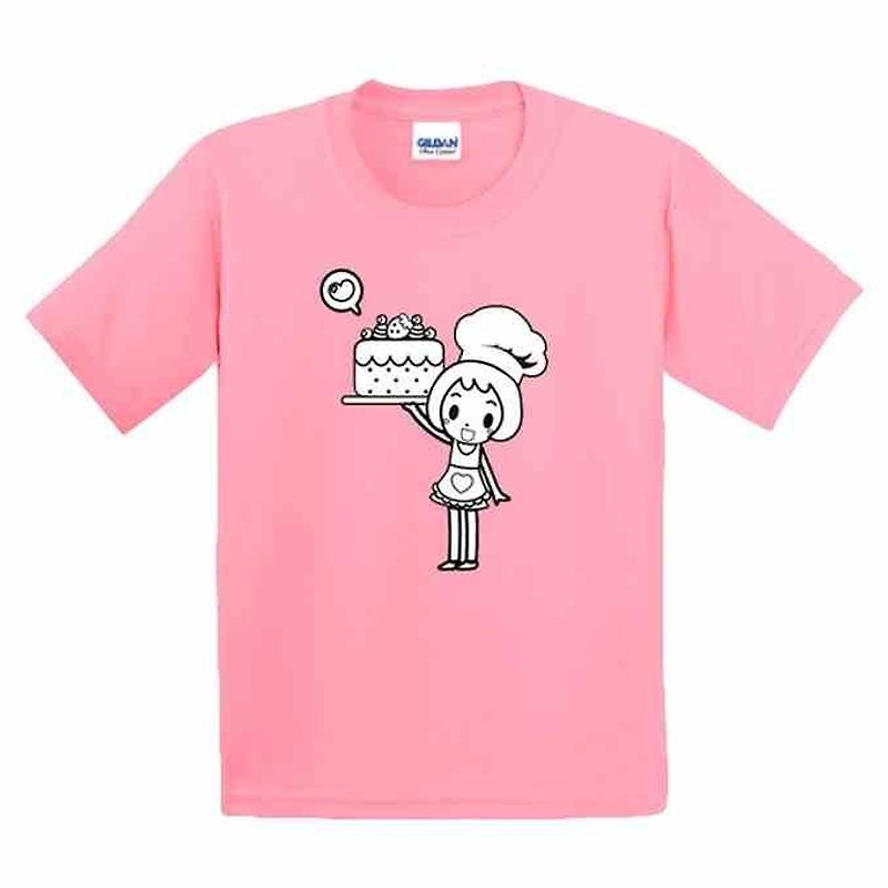 Painted T-shirts | Pretty baking room | US cotton T-shirt | Kids | Family fitted | Gifts | painted | Pink - Other - Cotton & Hemp 
