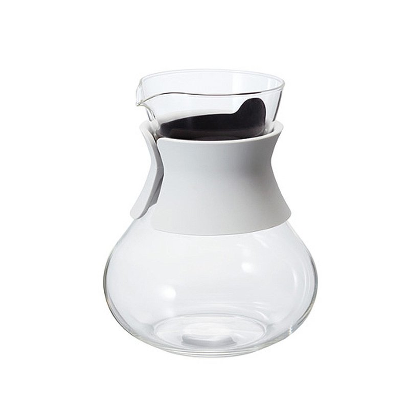 HARIO 白色濾泡茶壺/TDC-50-PGR - 茶壺/茶杯/茶具 - 玻璃 透明