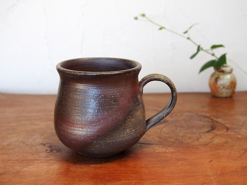 Bizen coffee cup (medium) c 2 - 130 - Mugs - Pottery Brown