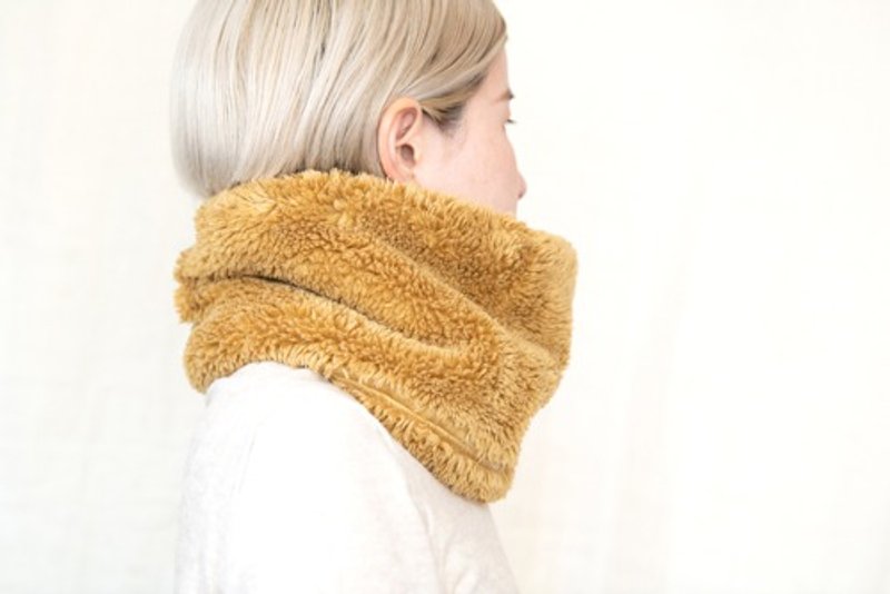 山桃染め　Organiccotton Fur ふわふわネックウォーマー【Big size】 - 其他 - 棉．麻 橘色