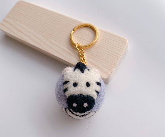 ウールフェルトパンダ/シマウマ/カエルアニマルボール