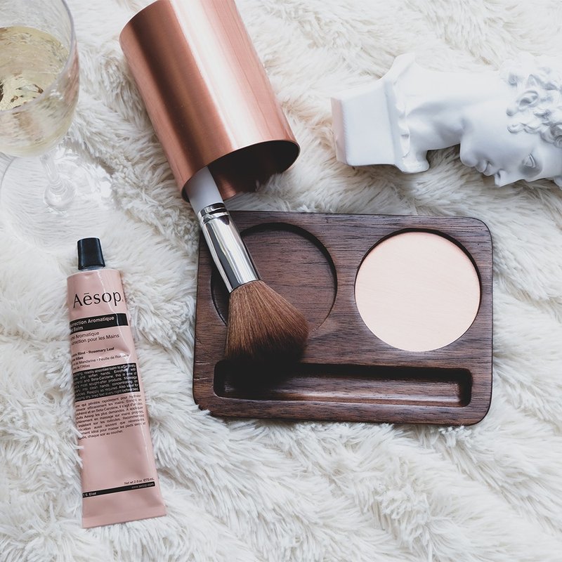 Black walnut cosmetic tools collection combo - กล่องเก็บของ - ไม้ สึชมพู