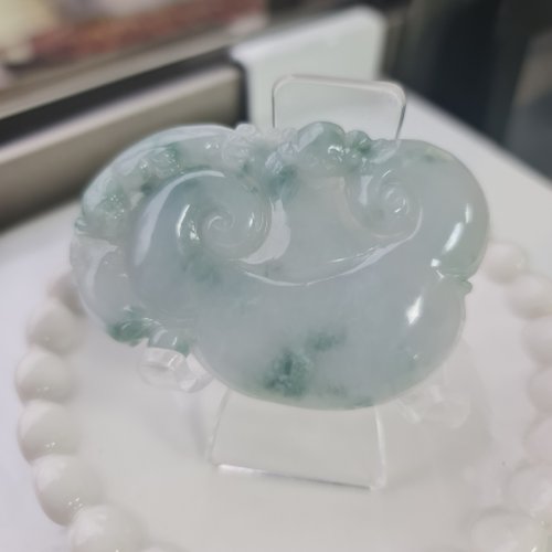 緣圓翡翠 大塊細料呱呱來財龍如意 | 天然緬甸玉A貨翡翠