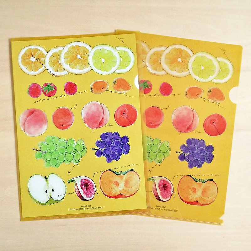 Clear File Fruit - การ์ด/โปสการ์ด - กระดาษ สีส้ม