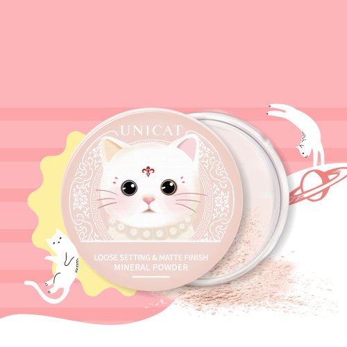 UNICAT 變臉貓 【UNICAT 變臉貓】柔焦毛孔礦物控油蜜粉10G(口罩不脫妝)
