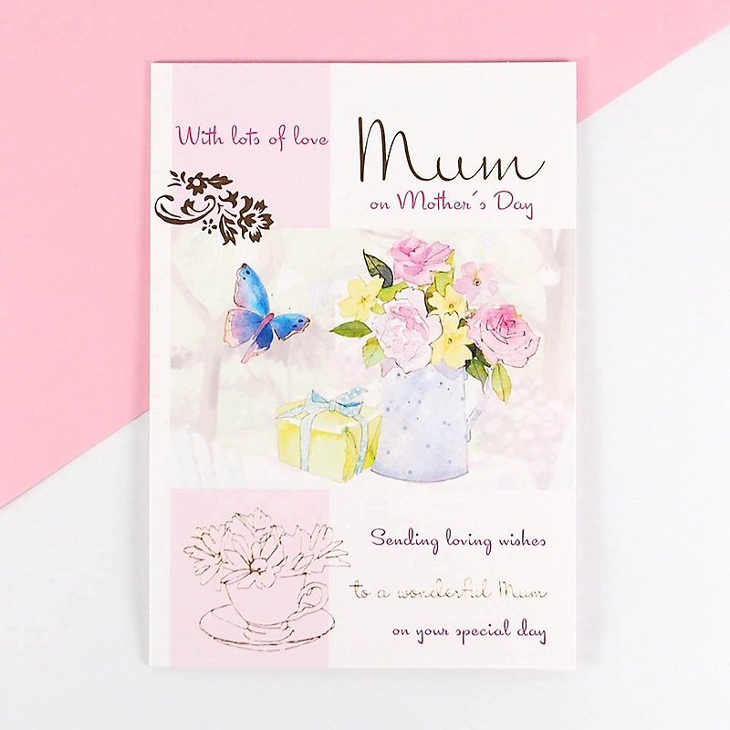 Bronzing loving wishes] [Mother's Day Card - การ์ด/โปสการ์ด - กระดาษ ขาว