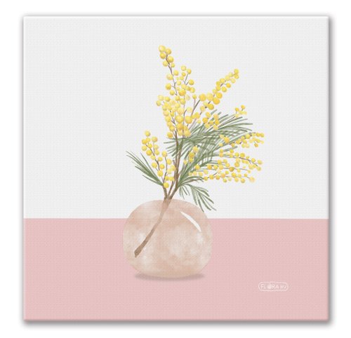 印樂網圓夢館 【Flora原創設計】歲月靜好 含羞草 | 20×20CM 無框畫