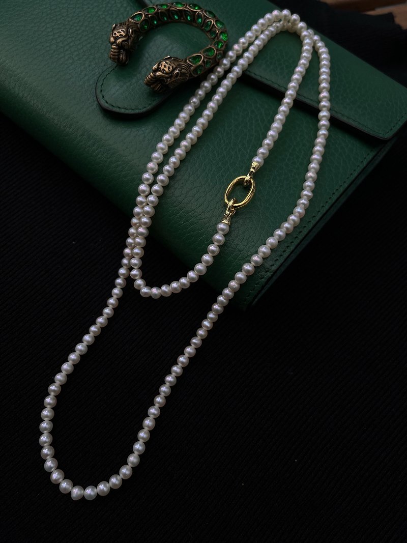 Long pearl necklace - สร้อยคอ - ไข่มุก 