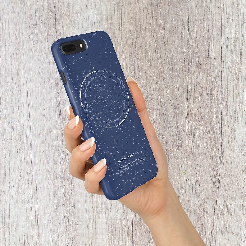 【客製】有製星空手機殼 2入組 iphone手機殼 客製化 - 手機殼/手機套 - 塑膠 藍色