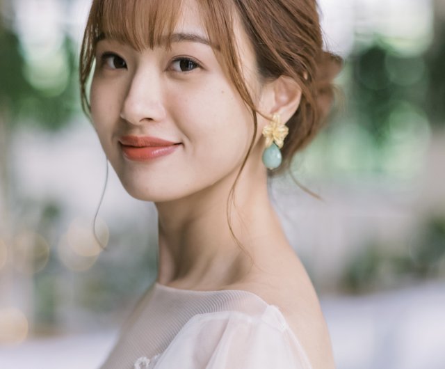 緑翡翠マリソルシリーズ蘭のイヤリングは、カスタマイズさイヤリングにすることができます ショップ MISIS Jewels Taiwan ピアス・ イヤリング Pinkoi