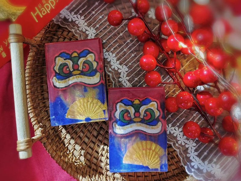 中国の旧正月の踊る獅子 - 石けん - その他の素材 多色