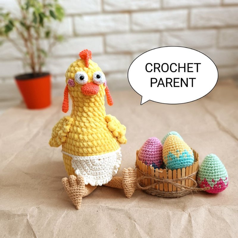 Crochet pattern chicken - 手工藝教學/工具書 - 其他材質 