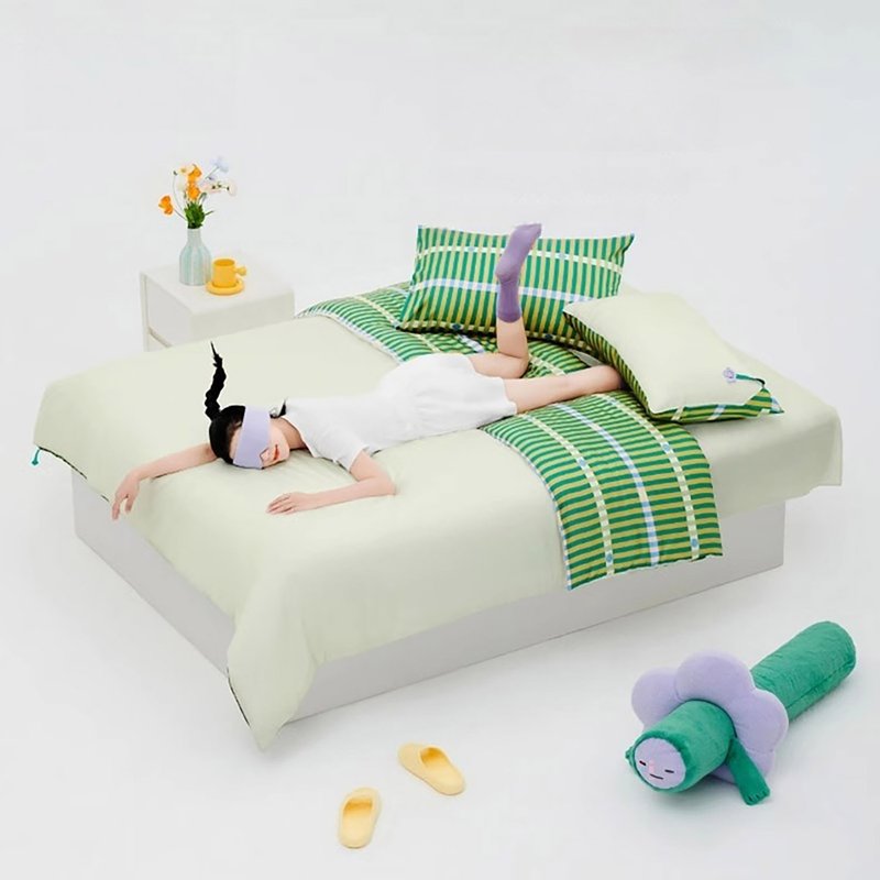 [Free shipping] Tangdao drooping Tencel four-piece set light luxury silky cool nude sleeping quilt cover - อื่นๆ - วัสดุอื่นๆ 