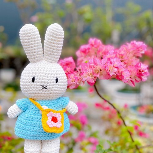 橘荷屋 x Miffy 荷蘭 Just Dutch | Miffy 米飛兔和她的水藍色洋裝及小花包