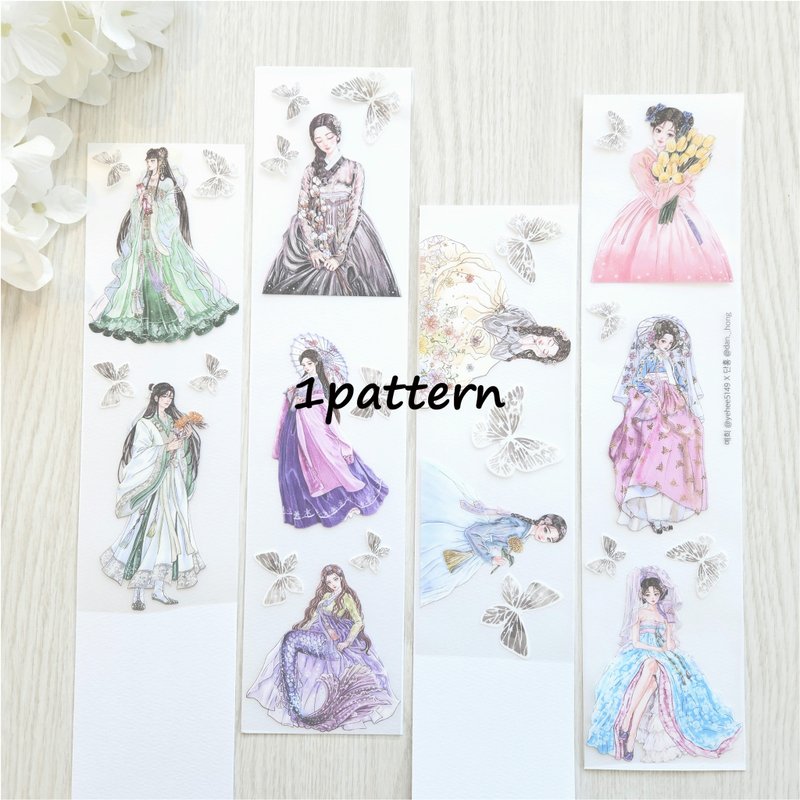 yehee_Masking tape_Oriental_hanbok_yehee's tape v2 1pattern - 貼紙 - 塑膠 