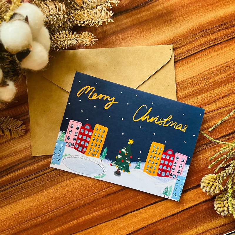紙 カード・はがき 多色 - クリスマスシティカード