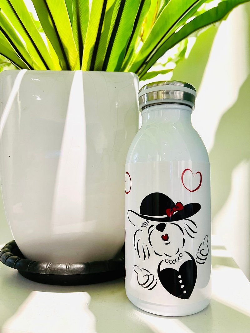 Q Family-歡迎-牛奶罐保溫瓶 - 保溫瓶/保溫杯 - 不鏽鋼 白色
