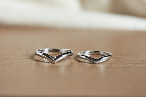 溫釲 WENSZU 【情侶對戒】Always 一直是你 • 純銀戒指厚鍍18K金 • 日常婚戒
