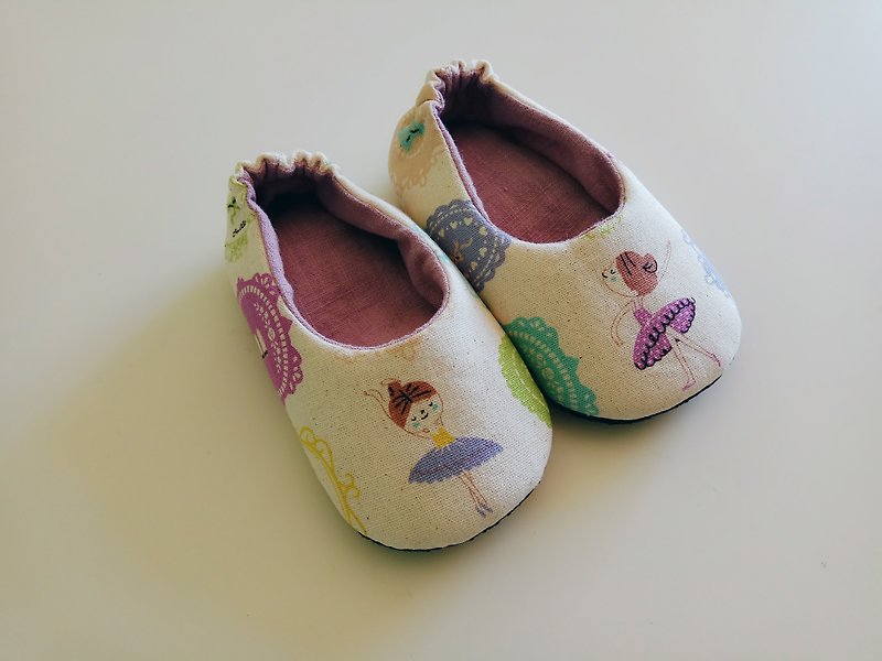 Ballet girl indoor shoes baby shoes shoes 15 cm long (for foot length 13.5 cm) spot - รองเท้าเด็ก - กระดาษ สีม่วง