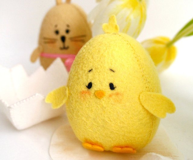 デジタル】卵の殻、子羊、ウサギの縫い物をしたイースター