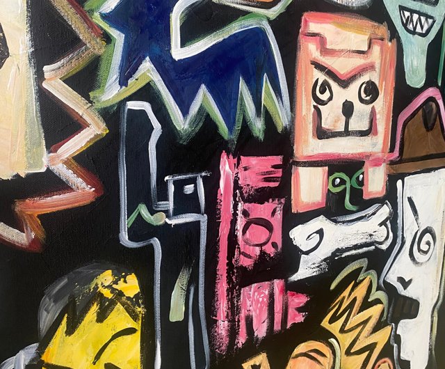 原画/抽象画/ポップアート/現代アート/ストリートアート STORY インテリア 原画/抽象画/ポップアート/現代アート/ストリートアート STORY